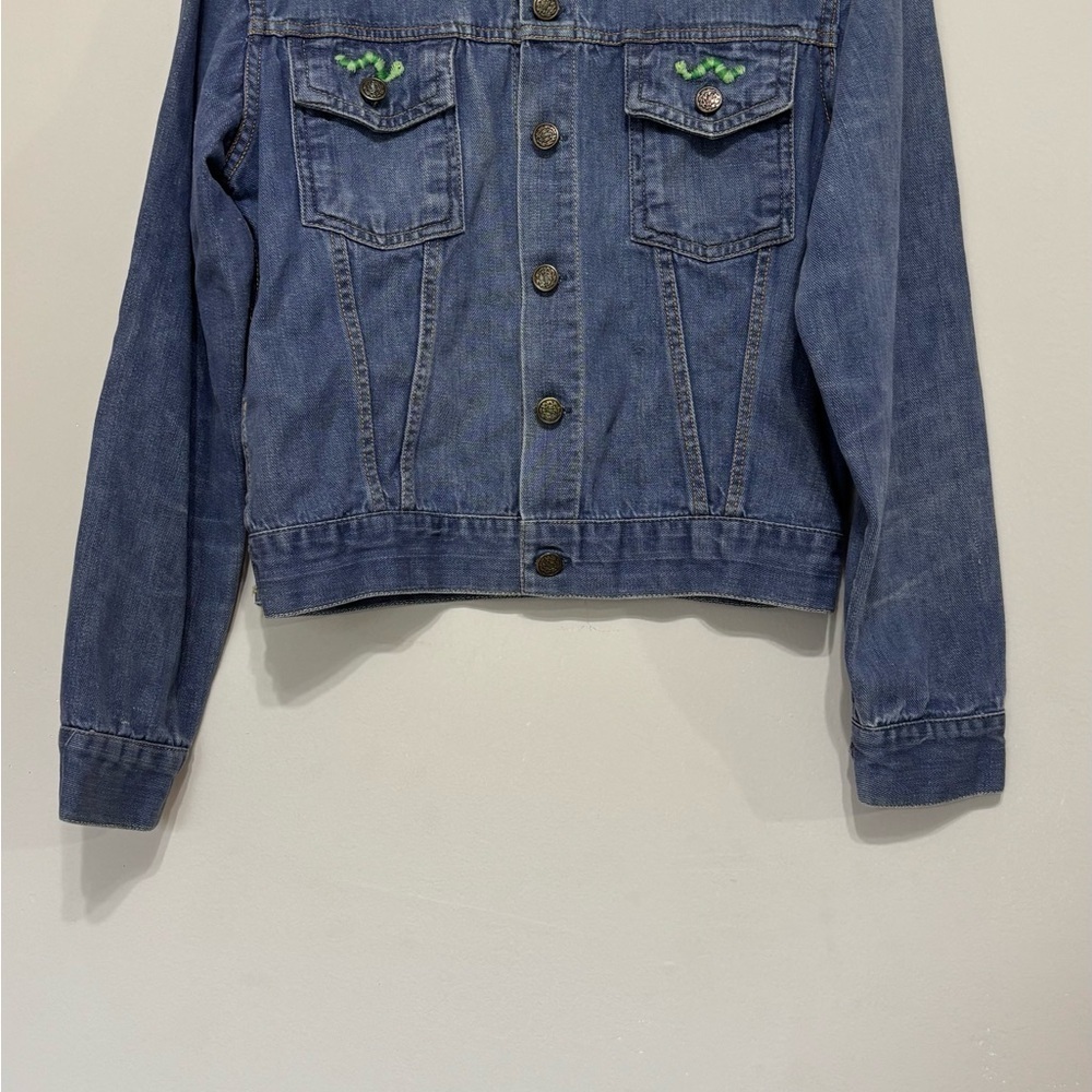 Denim Jacket with Embroidered Details